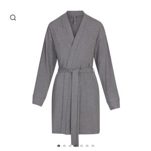 Skims soft lounge robe short length  modal fabric Heather grey size XL NWT